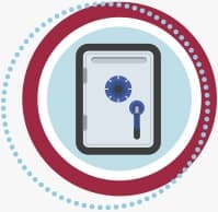Image representing a locked vault