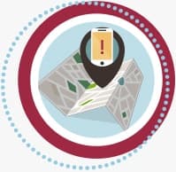 Image representing map being and location tracking