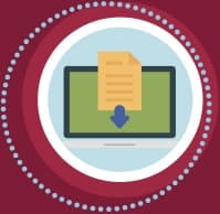 Image representing data being downloaded
