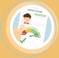 Image of a credit report with headline: Those in college have clean credit reports