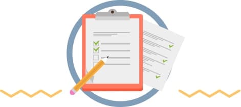 Image of a document checklist