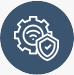 Icon of a secured gear