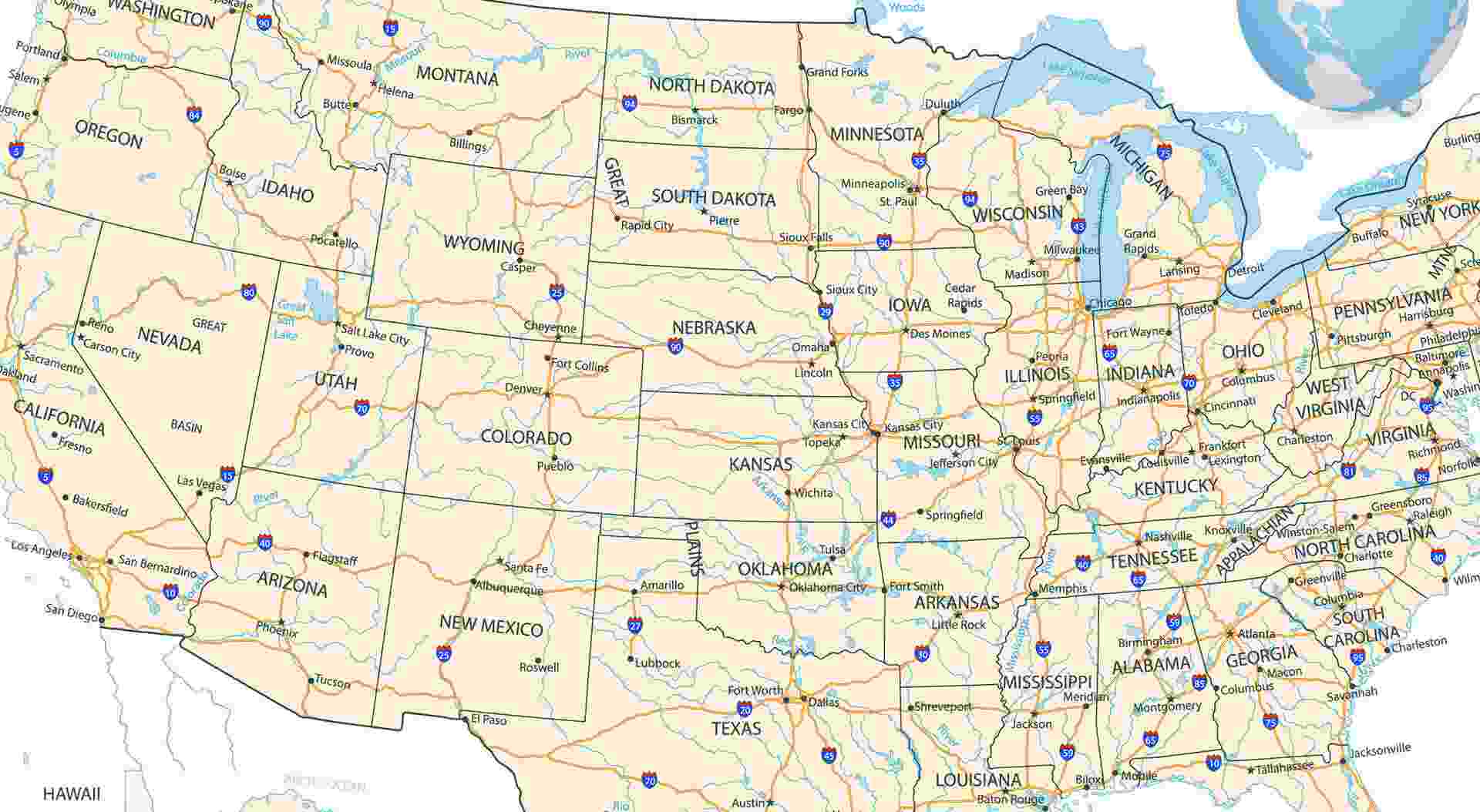 U.S. map
