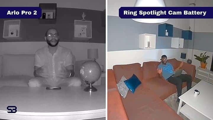 Arlo Pro 2 vs. Ring Spotlight Cam Battery Color Night Vision