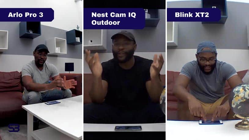 Arlo Pro 3 vs. Nest Cam IQ Outdoor vs. Blink XT2 Video Display
