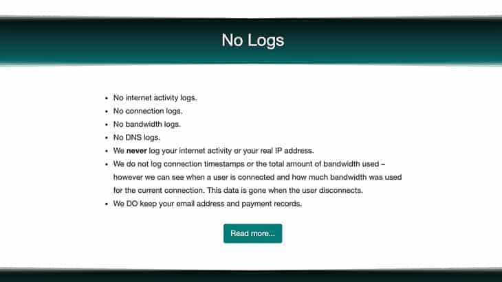 BlackVPN Logging Policy BlackVPN Logging Policy
