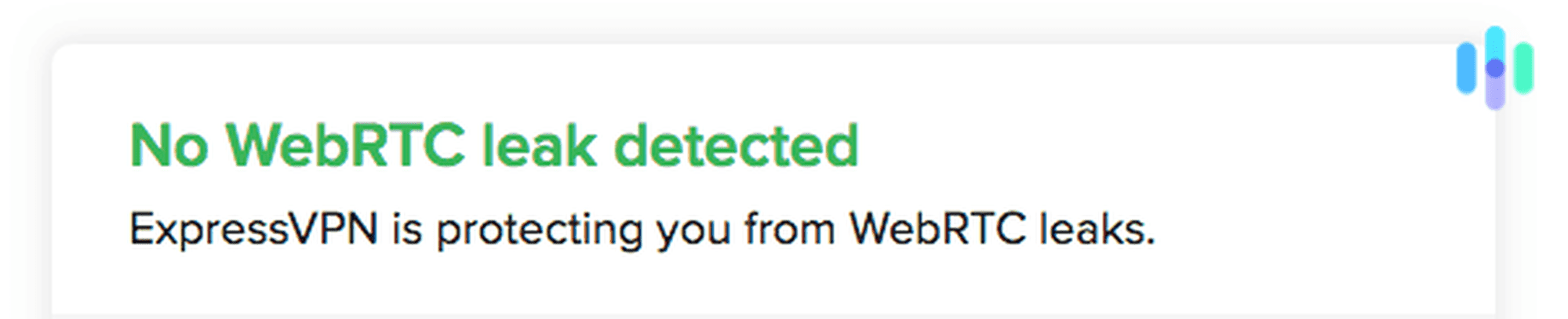 ExpressVPN WebRTC Leak Test