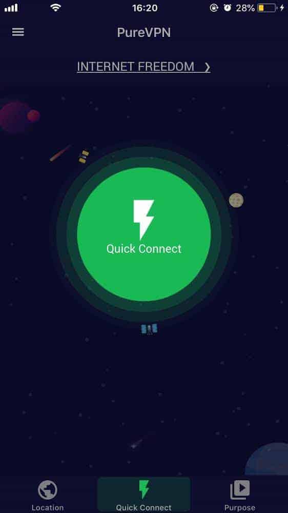PureVPN iOS App