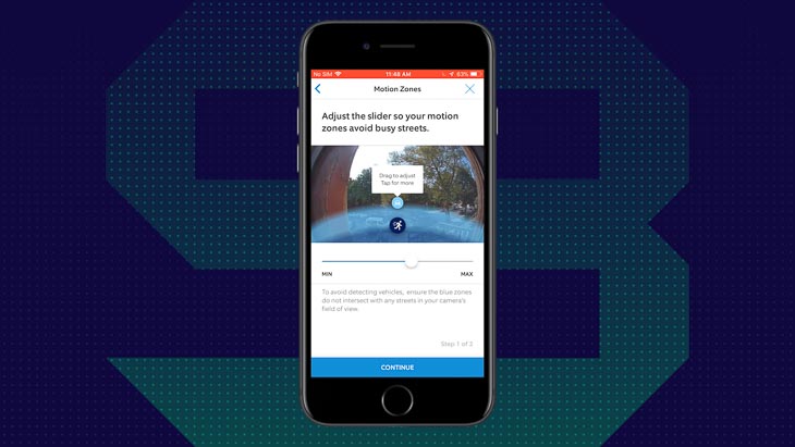Motion Zones on the Ring Video Doorbell 2 on the Ring— Always Home App
