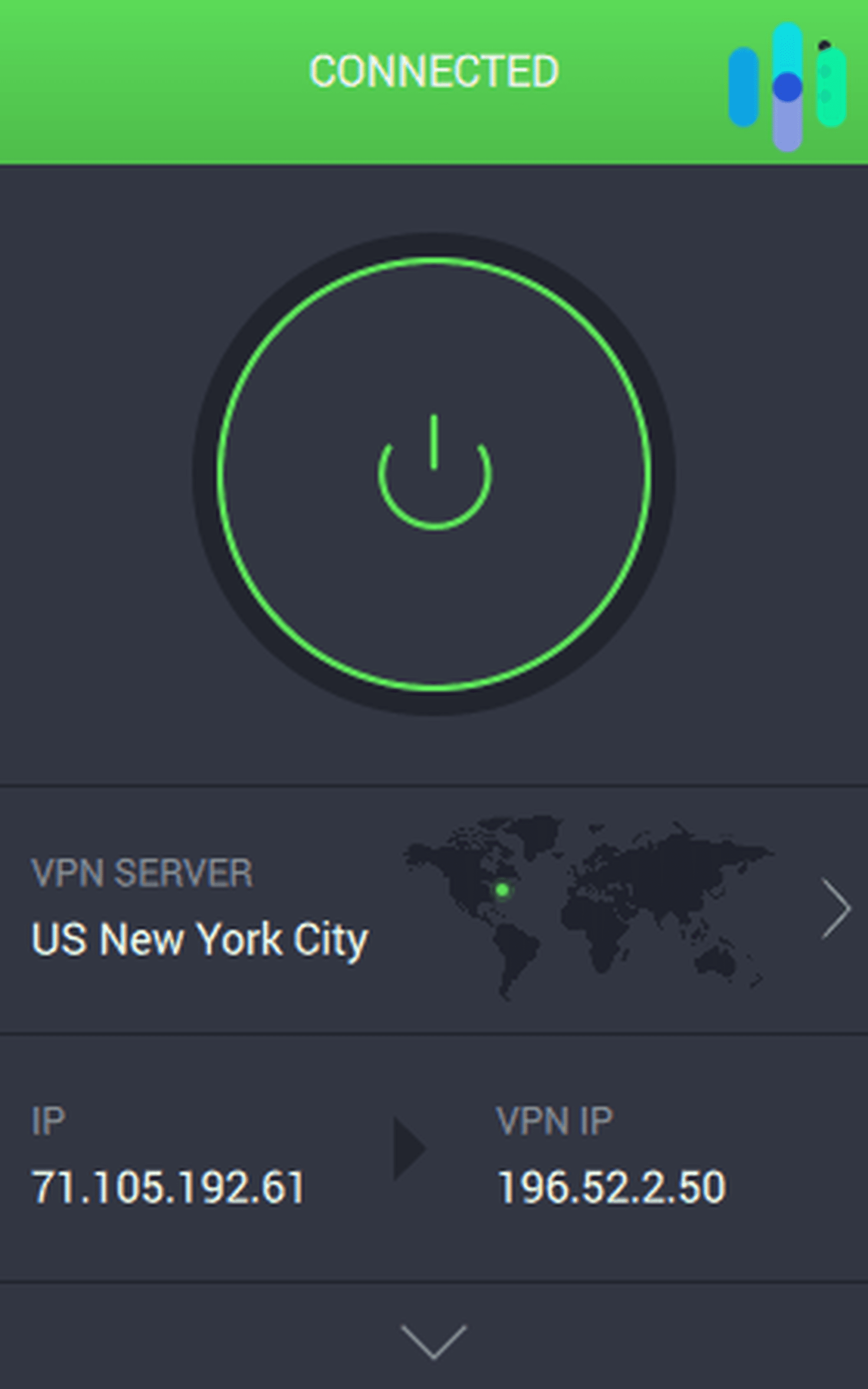 Conectarse al acceso privado a Internet