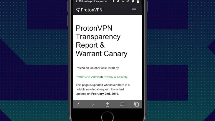 Transparency Report on the ProtonVPN App