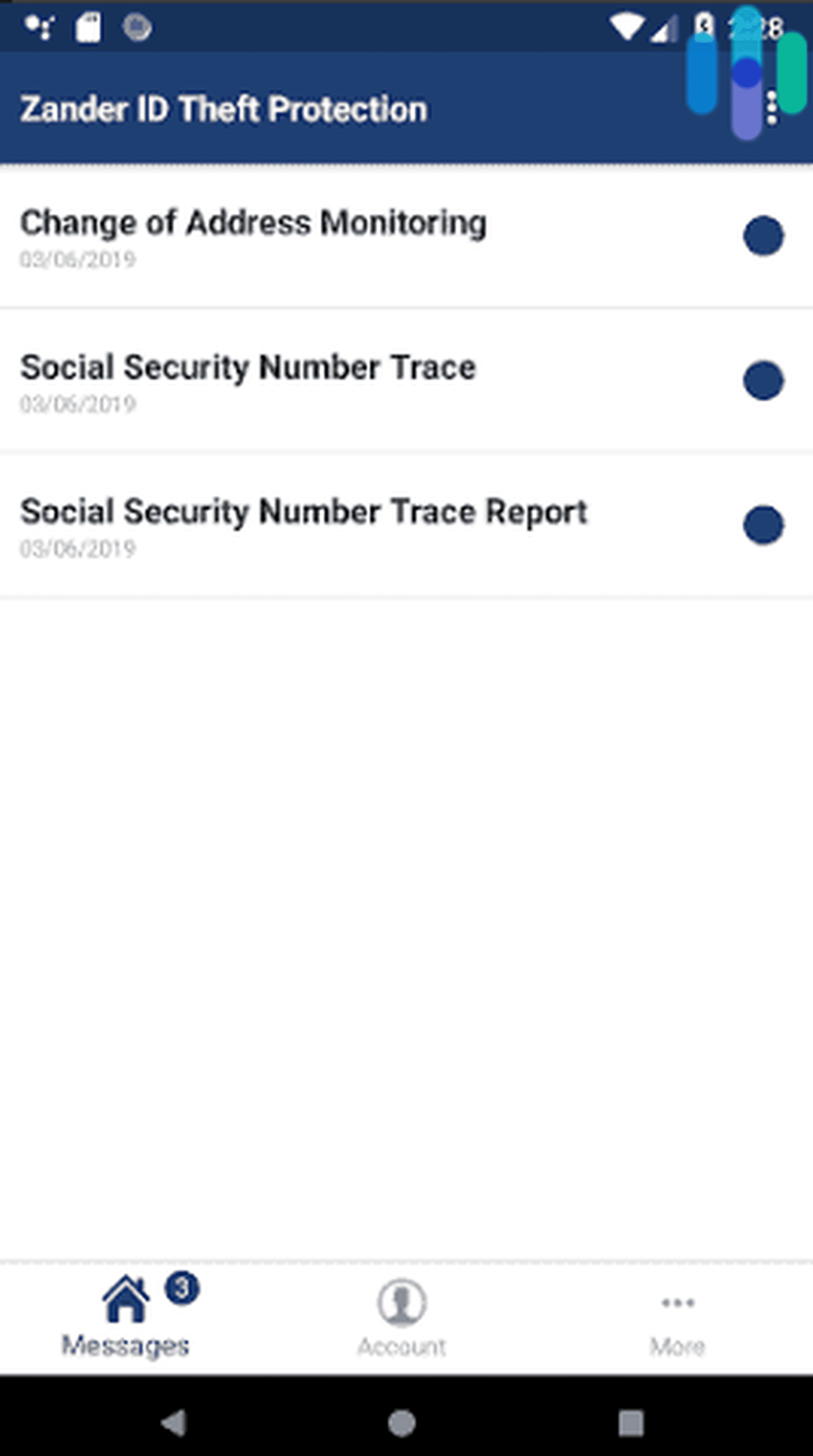 Zander Identity Theft Protection App