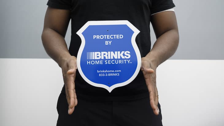 Brinks Home Security Sign