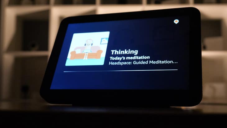 The Headspace Action on the Echo Show 8