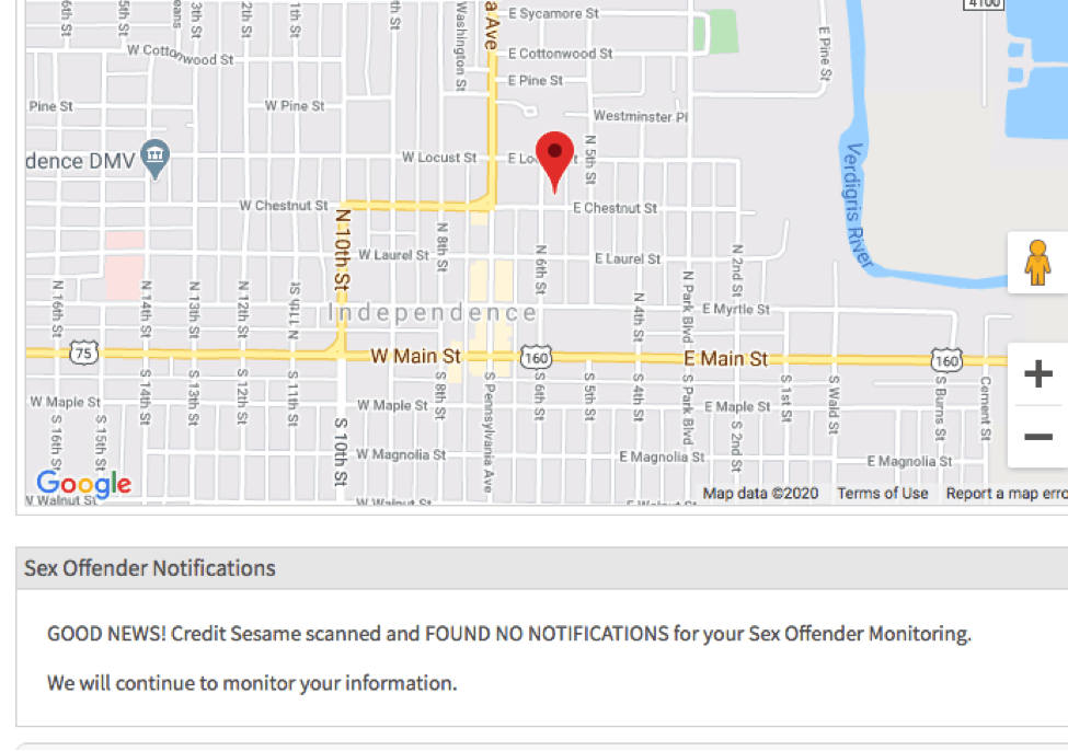 Credit Sesame Sex Offender Notifications