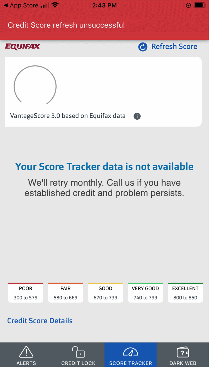 ID Watchdog App Credit Score