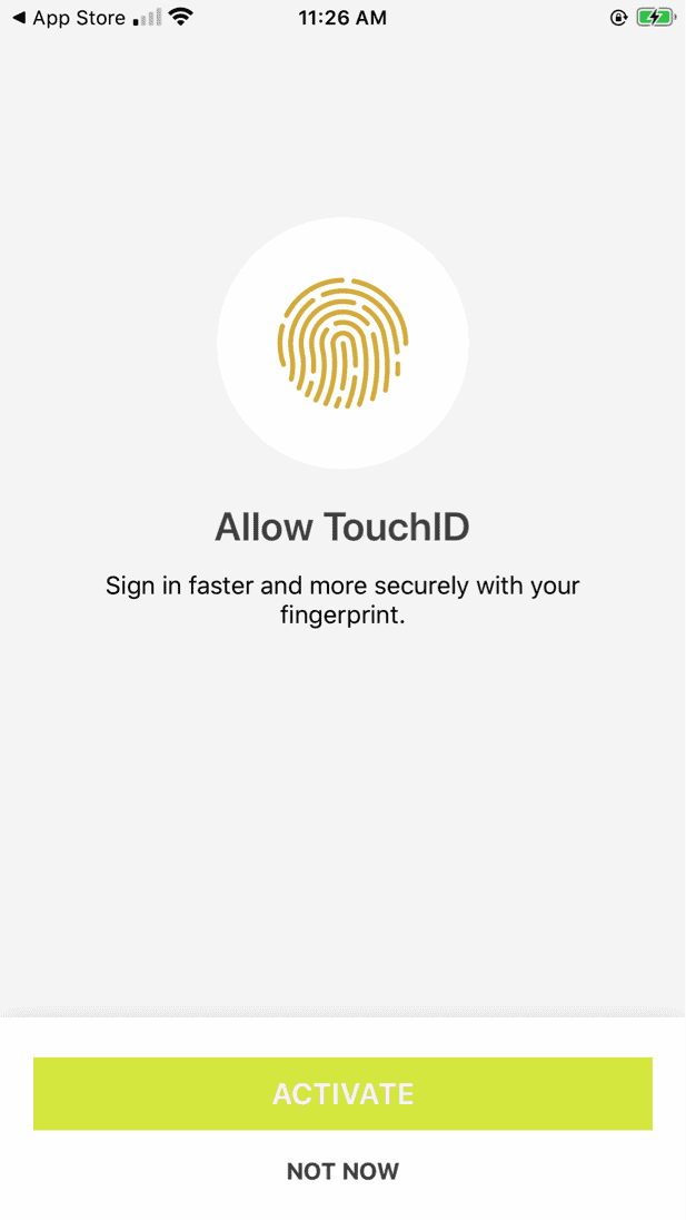 IDNotify Fingerprint Login