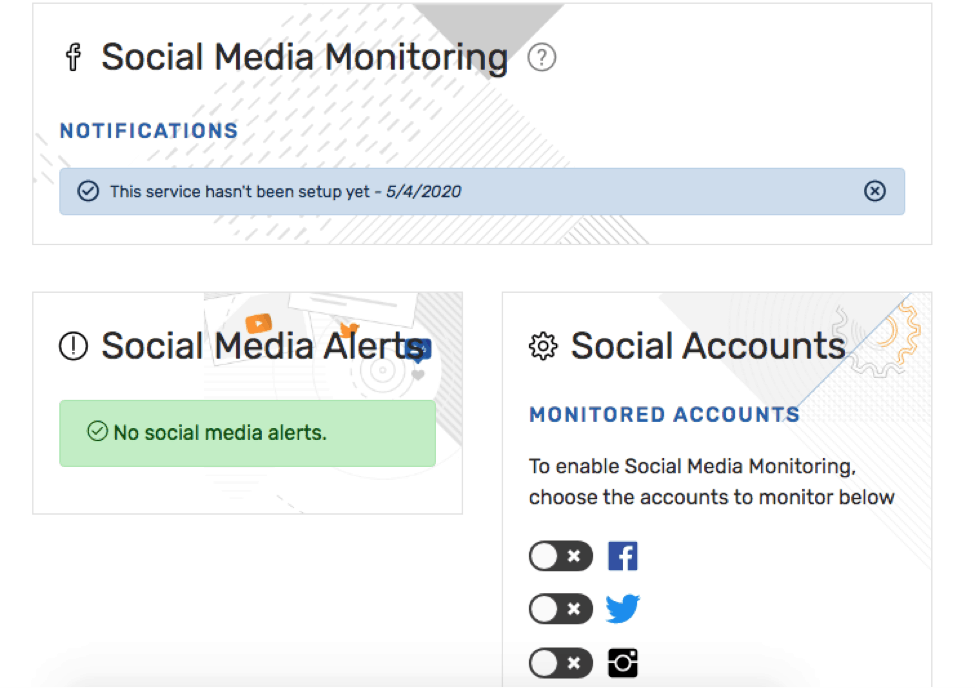 IDShield Social Media Monitoring