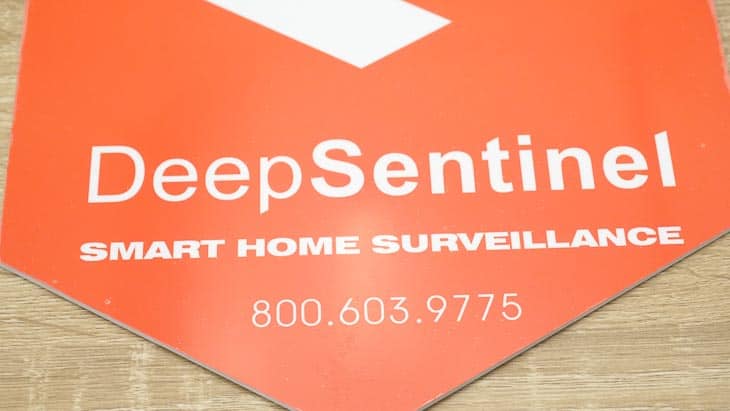 Deep Sentinel Yard Sign