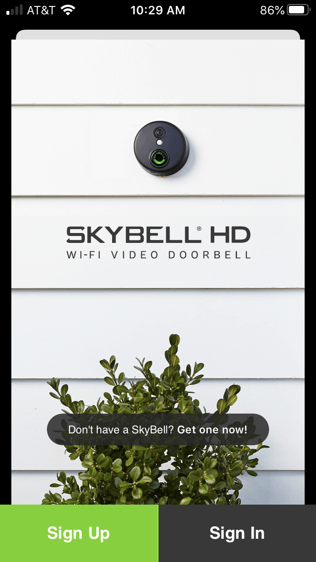SkyBell App Login