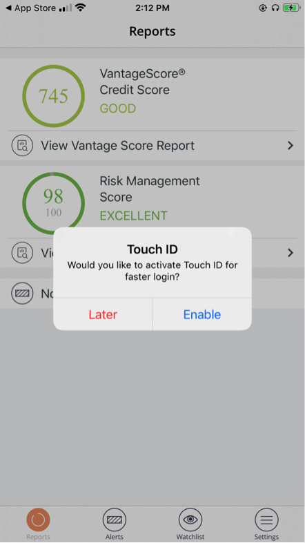 Identity Guard Touch ID