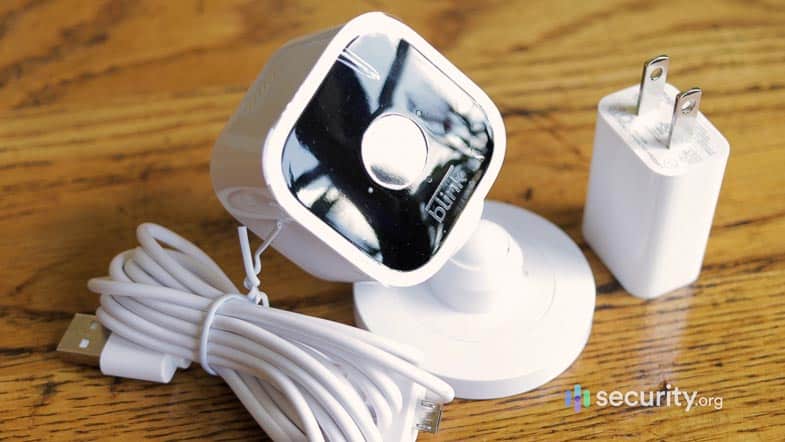 Blink Mini Plug Wired Smart Indoor Security Camera - White in the