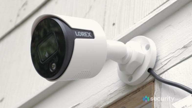 Mounted Lorex Camera  - Product Header Image