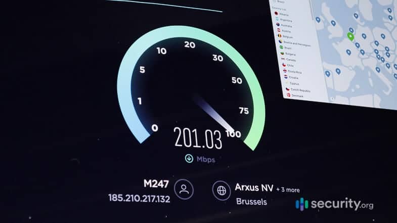 Nordvpn Speed ​​Test de fruits