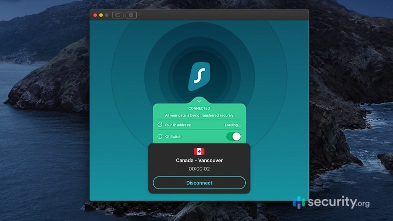 Surfshark Connected to VPN  - Product Header Image