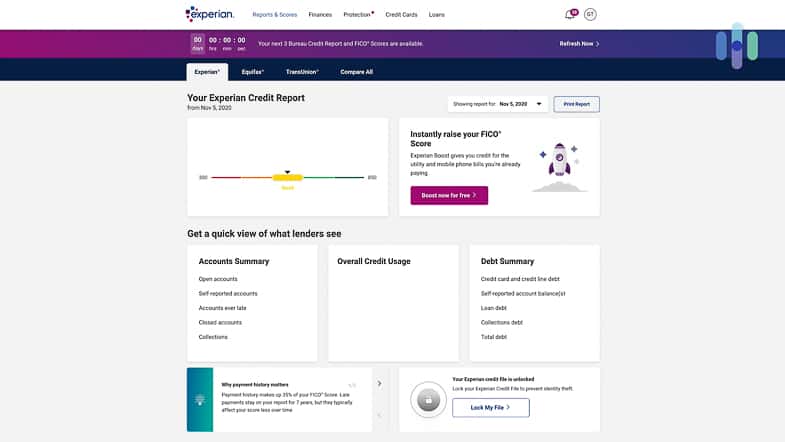 Experian Credit Reports