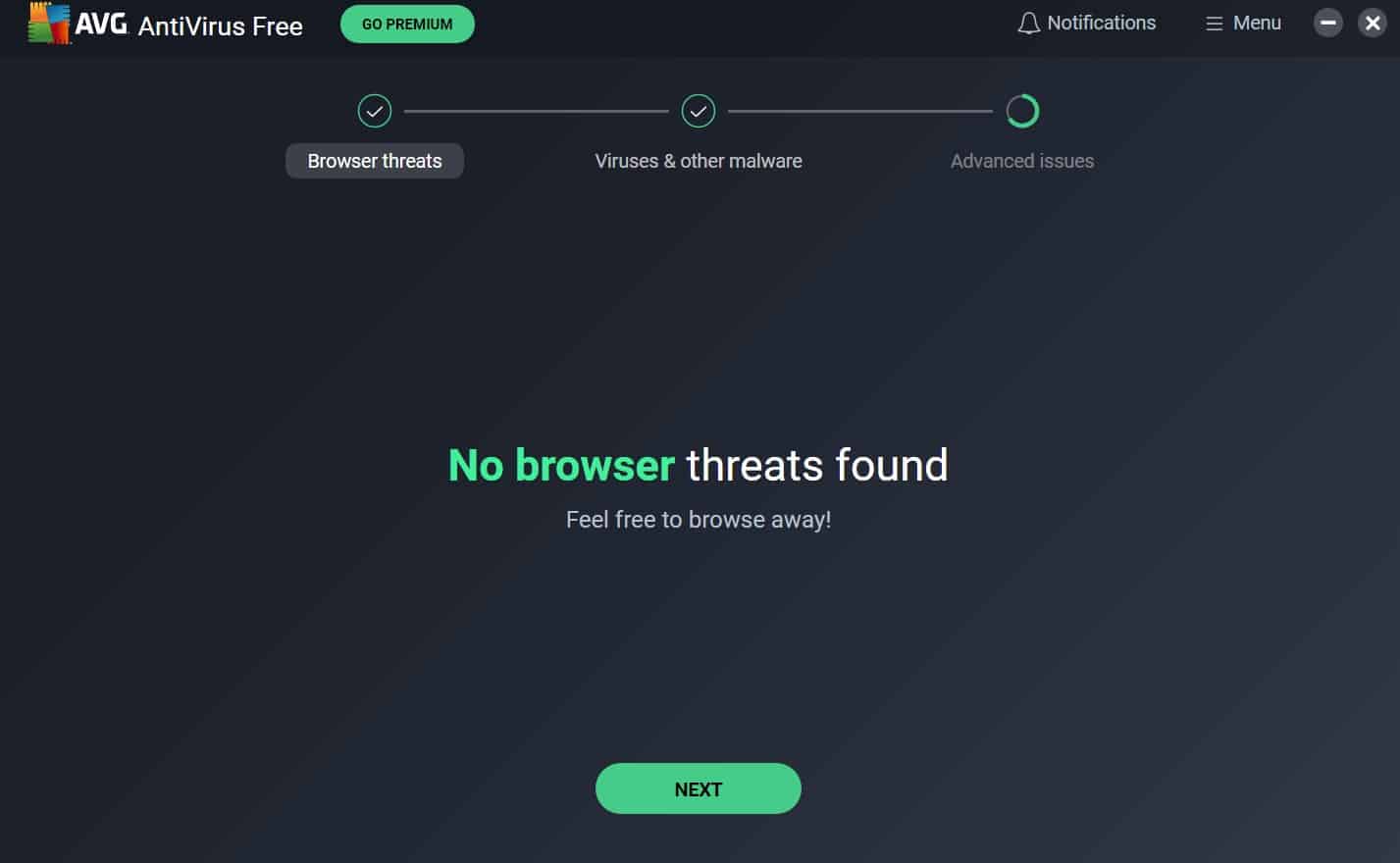 AVG Browser Threat Results