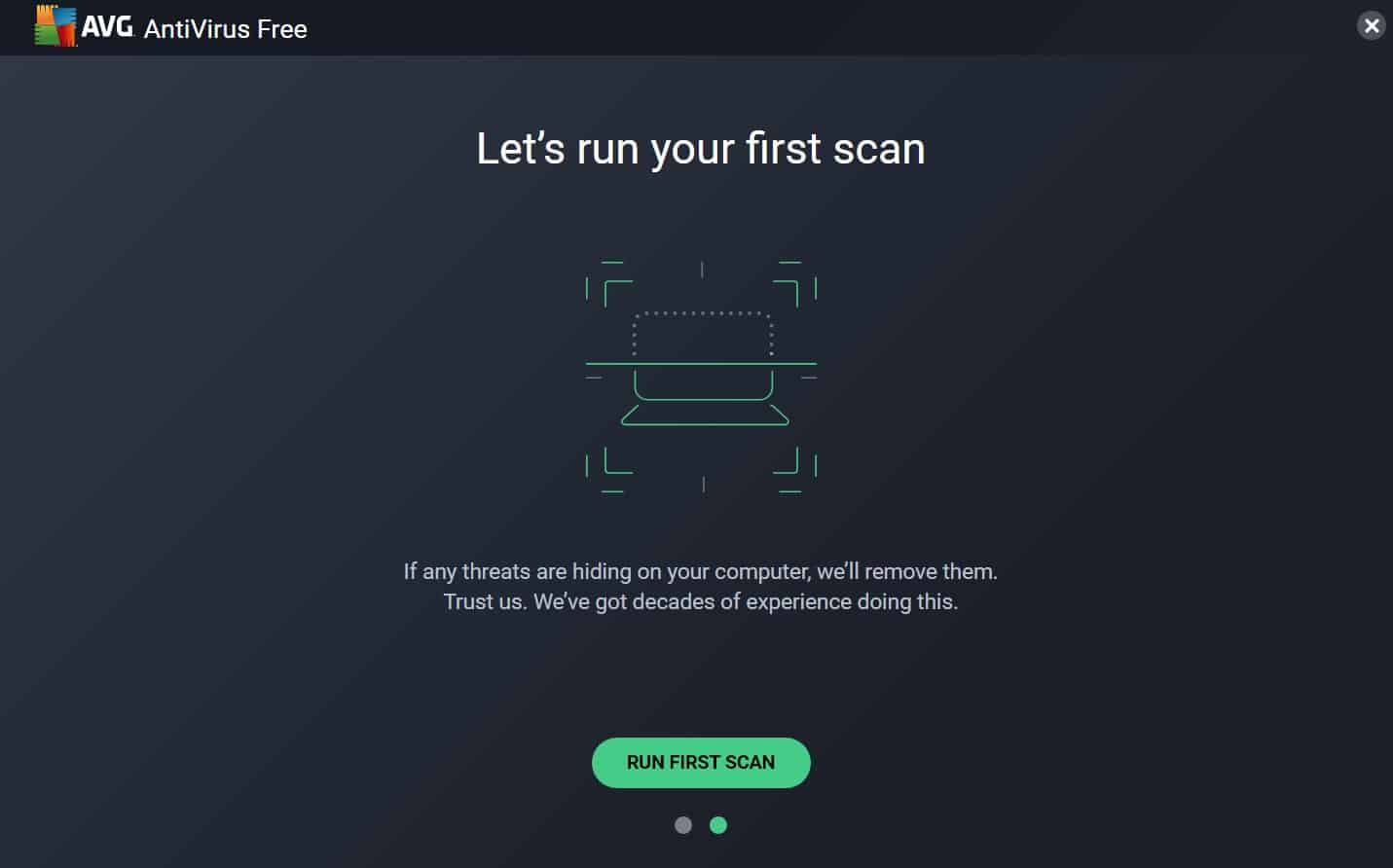 AVG - First Scan Invitation