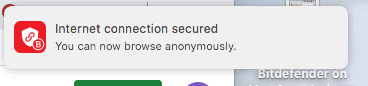 Bitdefender - connecté sur l'alerte Mac