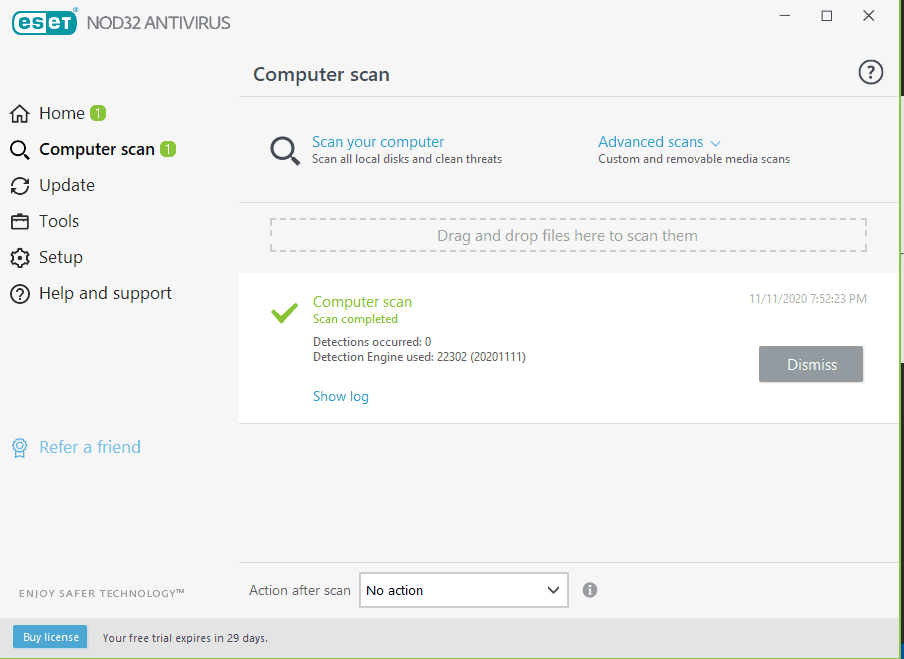 ESET - Scan Complete