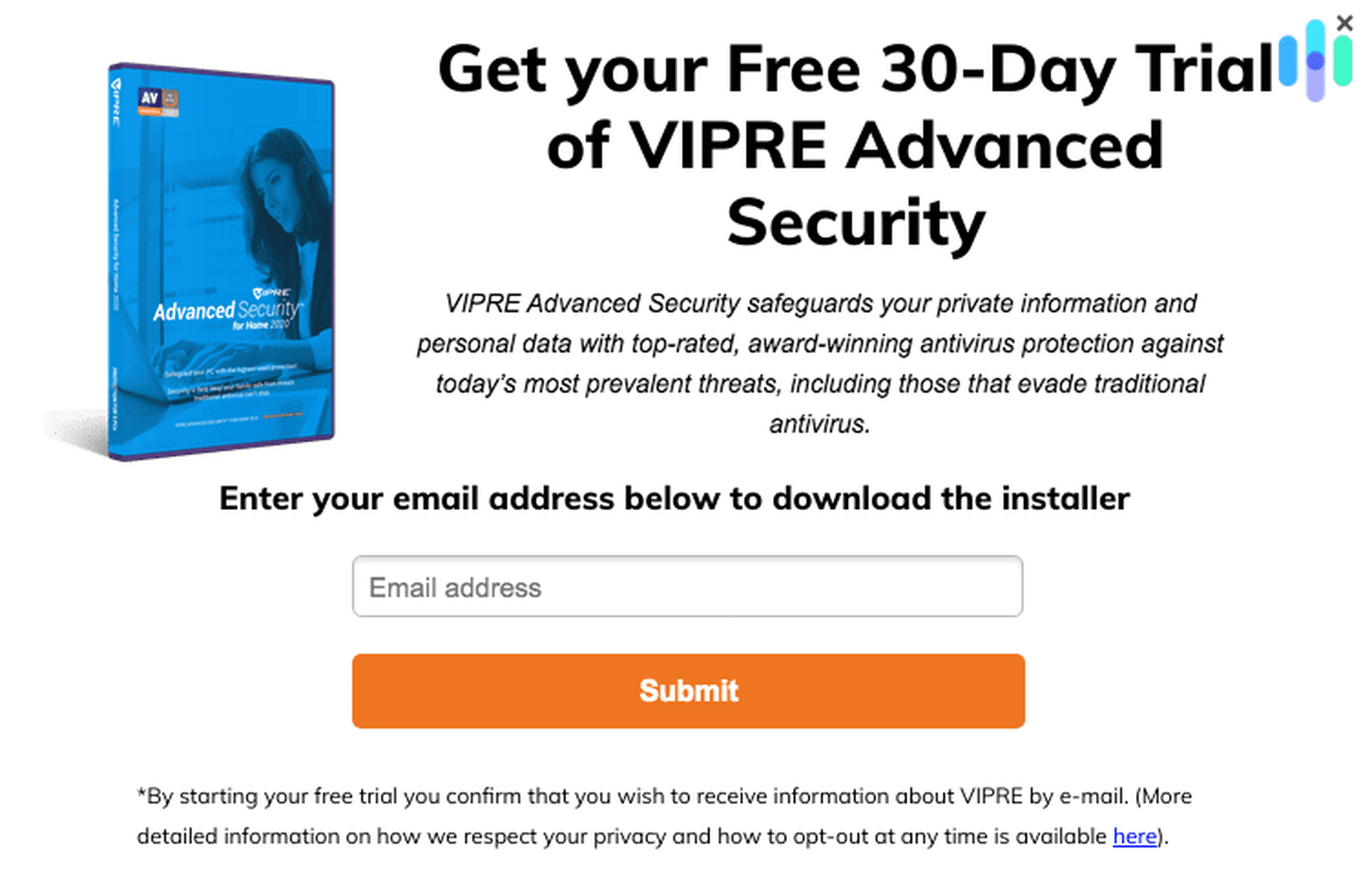 Get VIPRE Free Trial  - Product Header Image