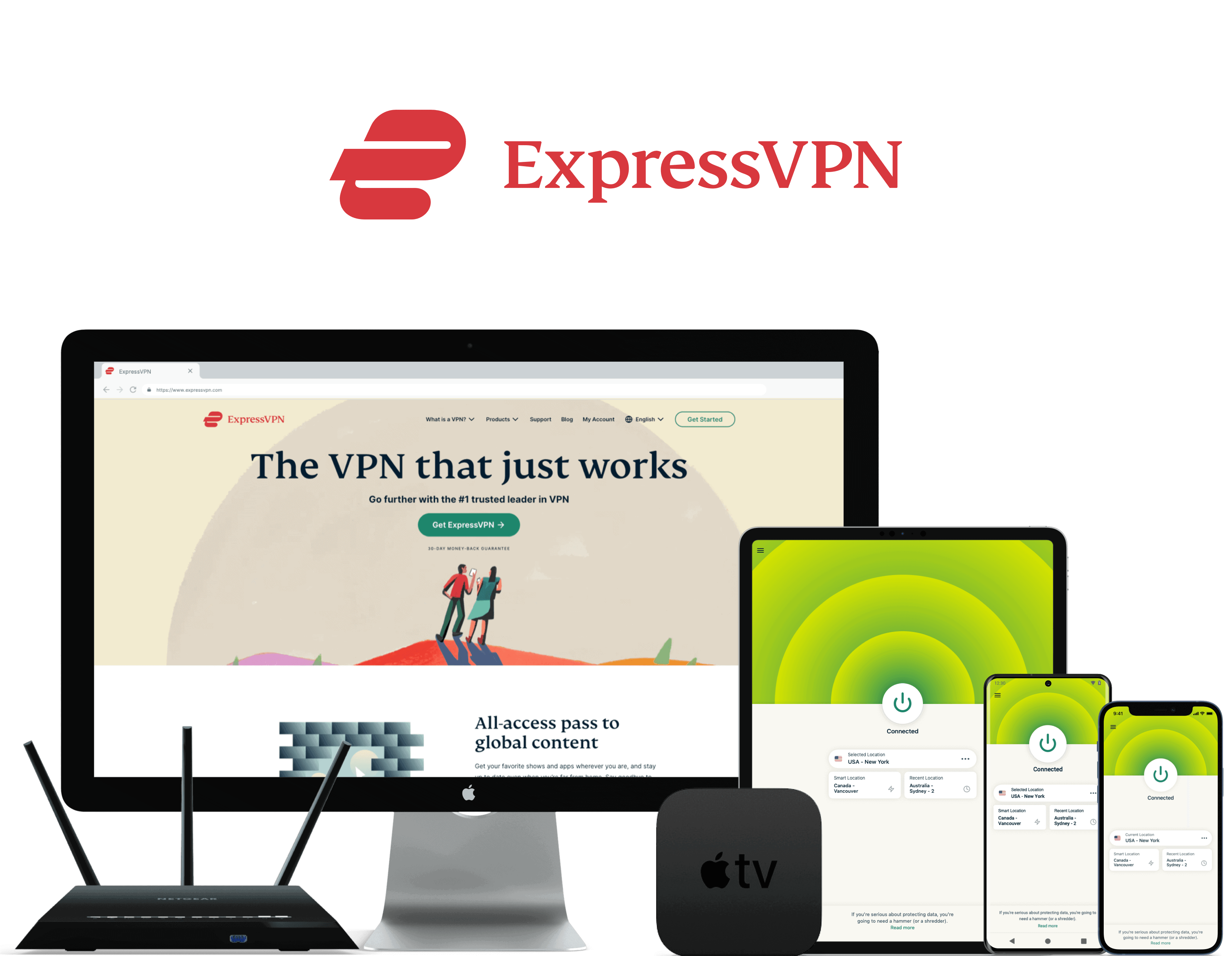 ExpressVPN Home page - Product Header Image