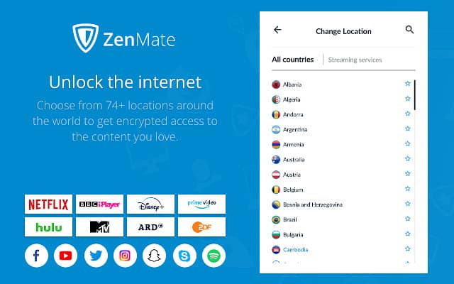 Zenmate VPN - Product Header Image