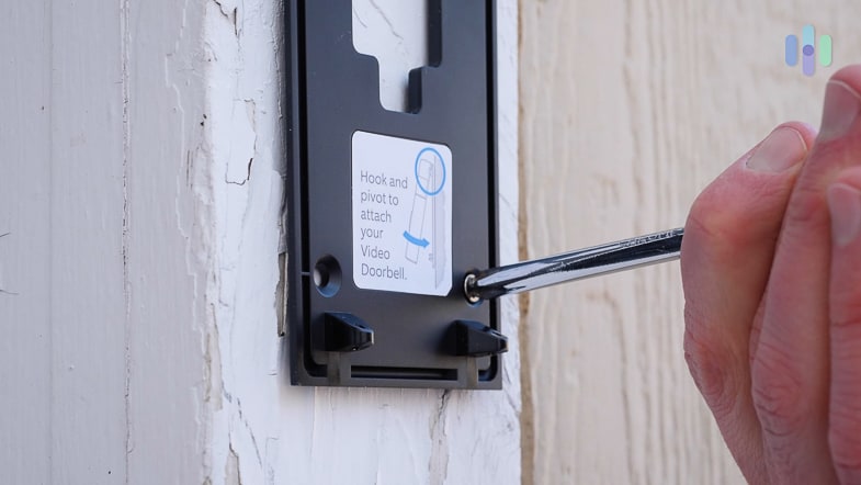 Ring Doorbell - Mounting plate outside