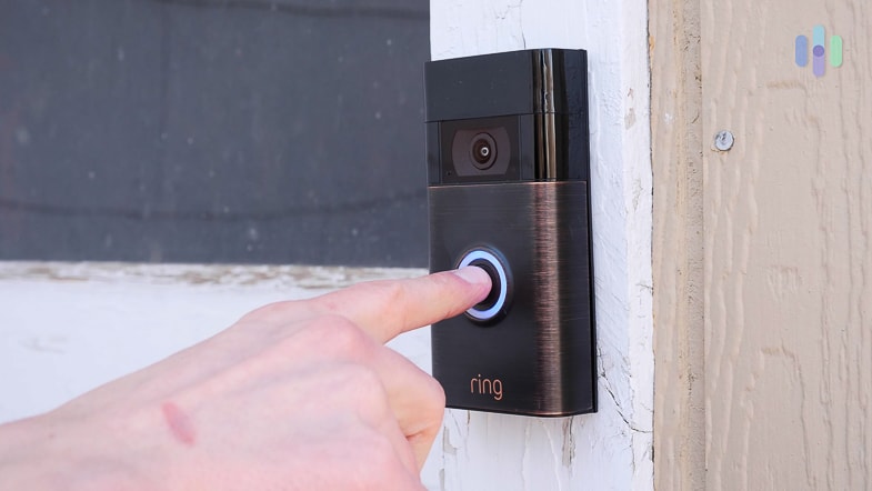 Ring Doorbell button press