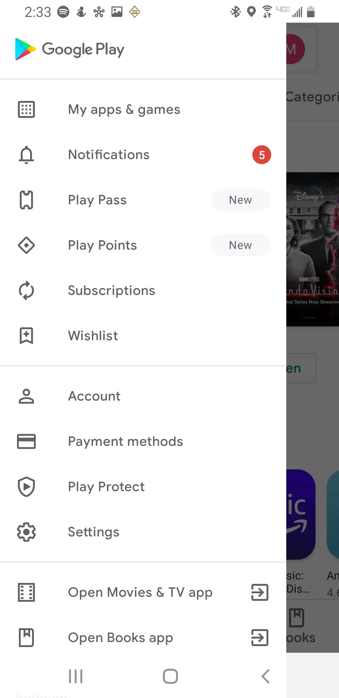 Turn on Protect Play Android - Google Play Menu