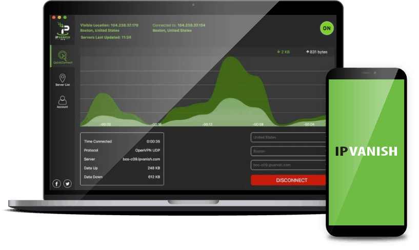 Ipvanish - image d'en-tête de produit