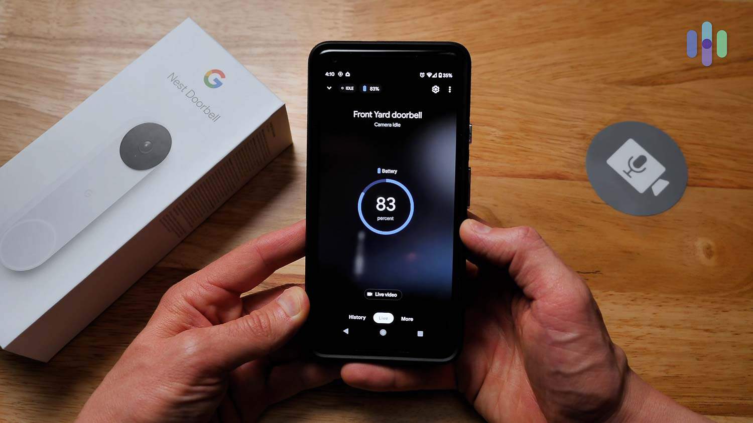 nest cam battery idle