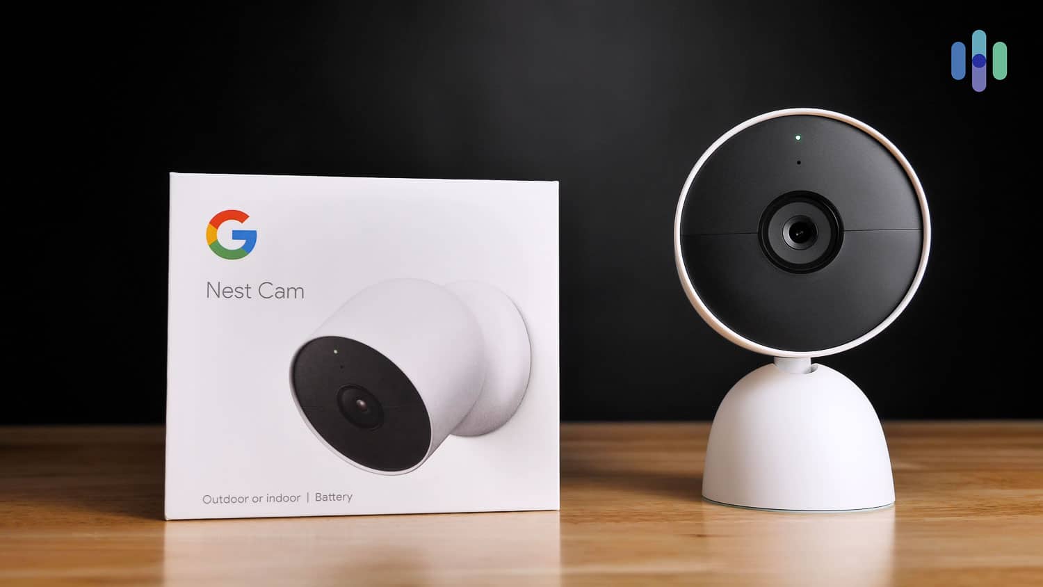 Google Nest Cam and its packaging