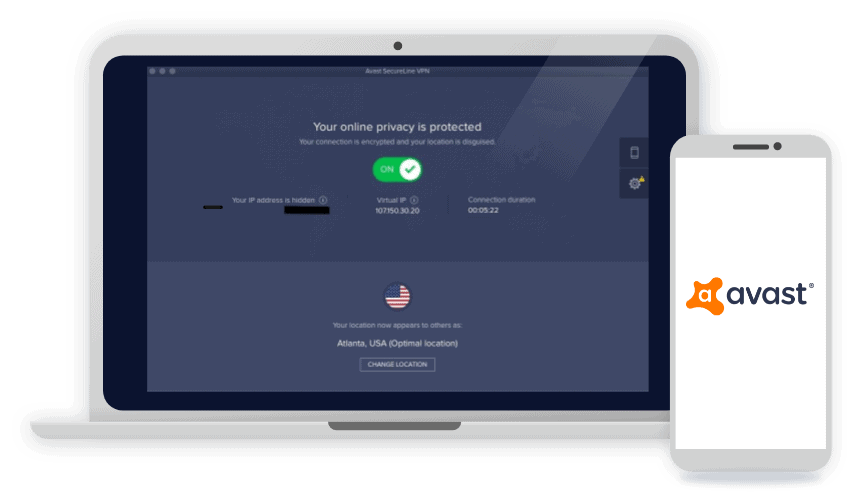 Avast Secureline VPN - Image d'en-tête de produit