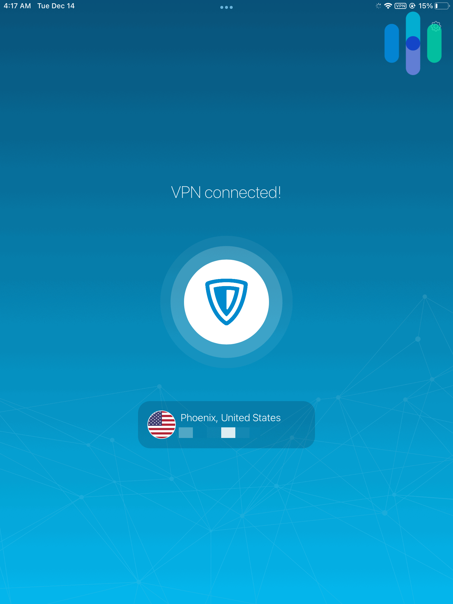 ZenMate VPN connected ZenMate VPN connected