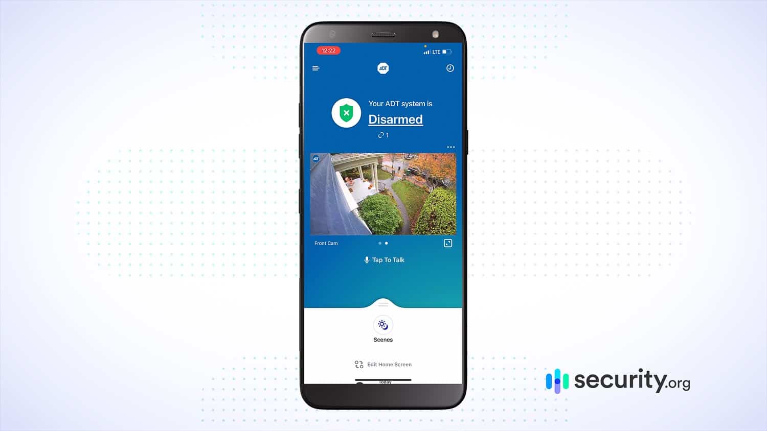 ADT Home Security - Control App Main Screen