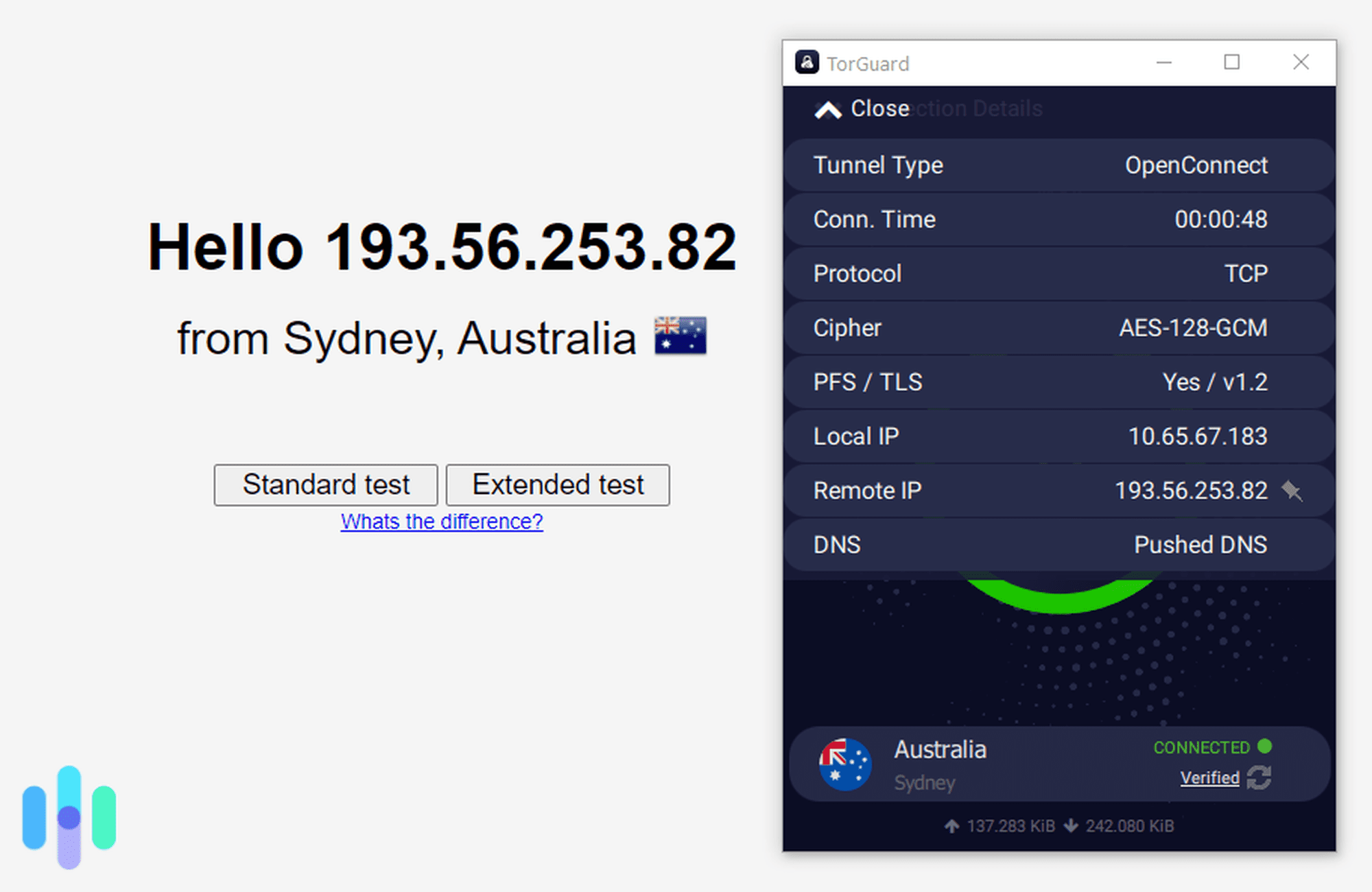 DNS leak test