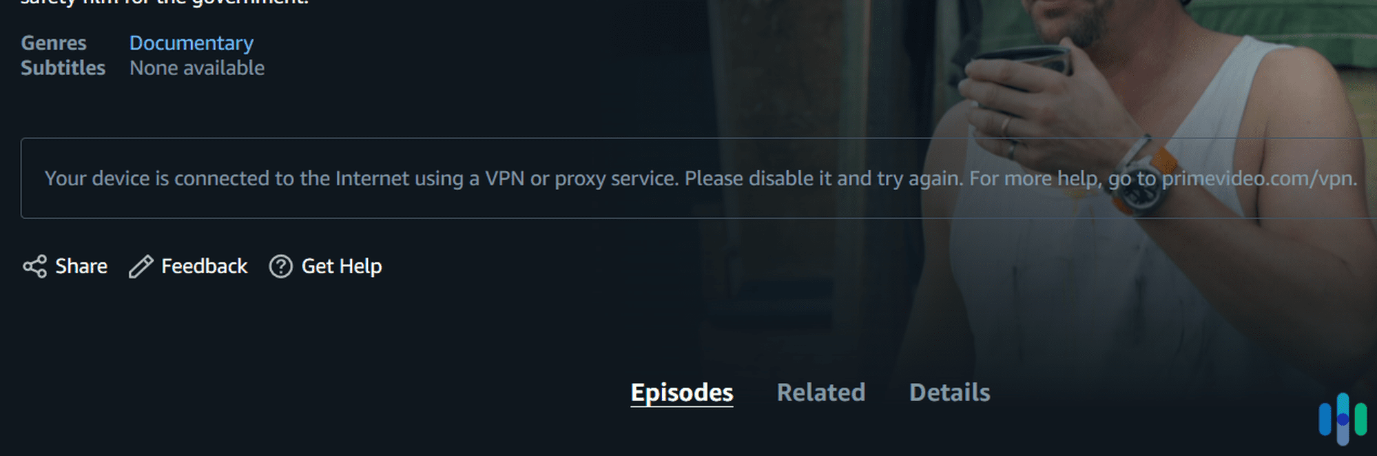 Prime video detected