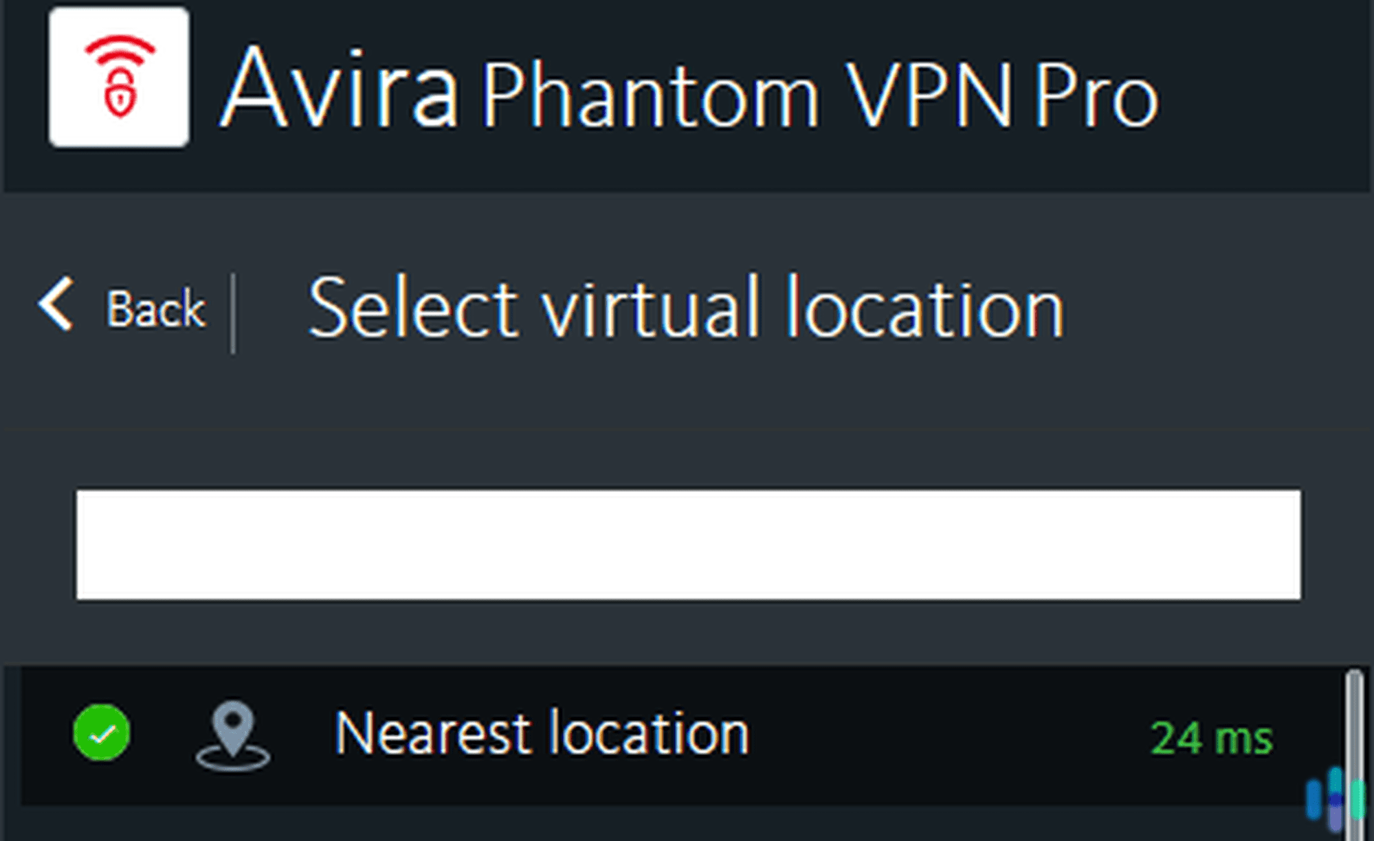 Avira phantom app nearest location