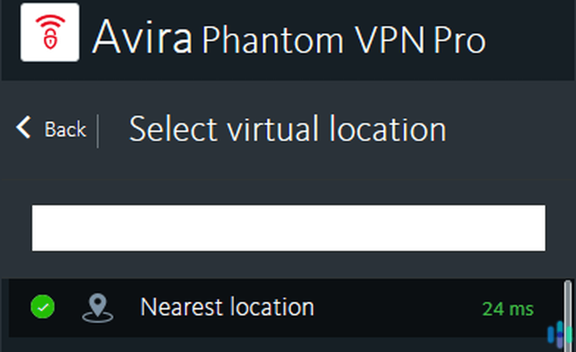 Aplicación Phantom Avira Ubicación más cercana